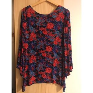 Hippie Relaxed Fit & Open-Back Floral Dress
